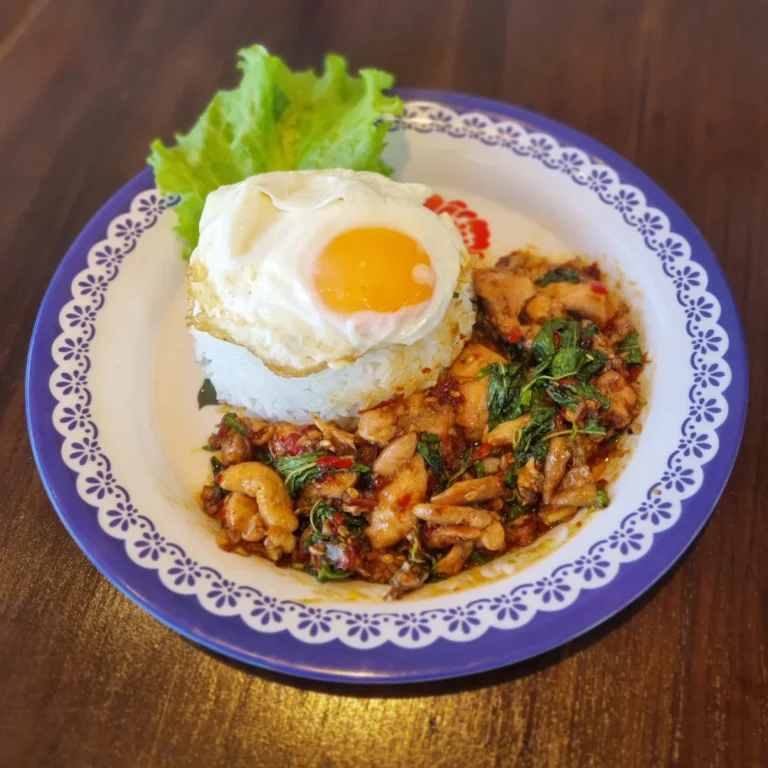 Stir Fried Basil with rice chicken